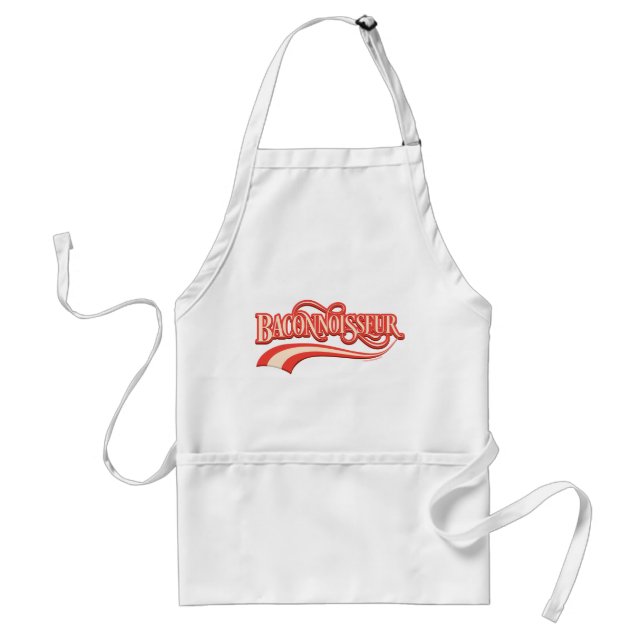 Baconnoisseur (bacon älskare) vuxen apron förkläde (Framsidan)