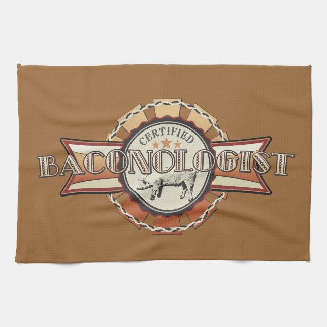 Baconolog auktoriseraden Baconon KÄRLEK Kökshandduk (Horisontell)