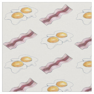 Baconremsor och torkade ägg Frufast Food Pairing Tyg