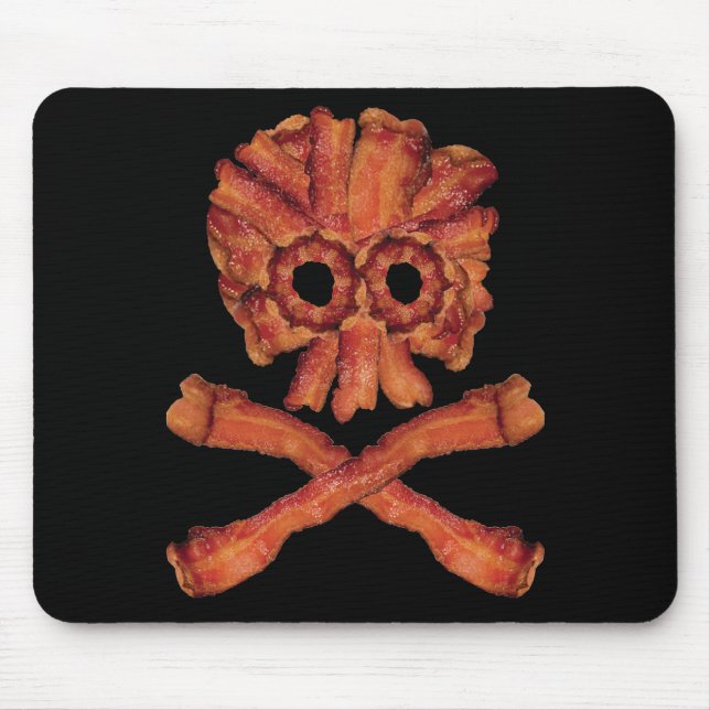 Baconskalle och Crossbones Musmatta (Framsidan)