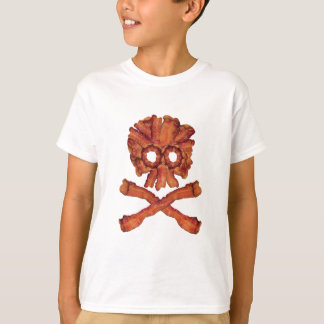 Baconskalle och Crossbones Tee Shirt
