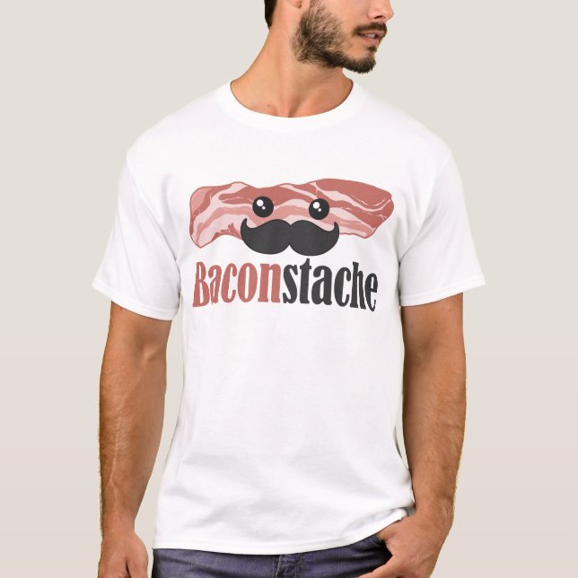 Baconstache Tee Shirt (Framsida)