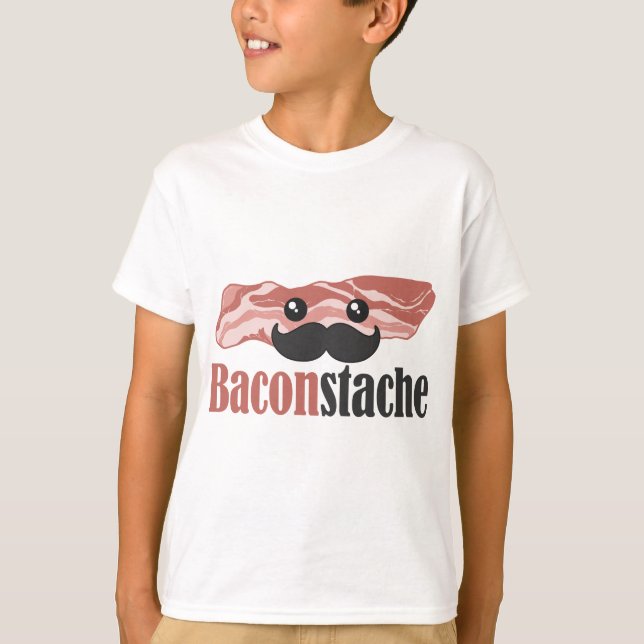 Baconstache Tee Shirt (Framsida)