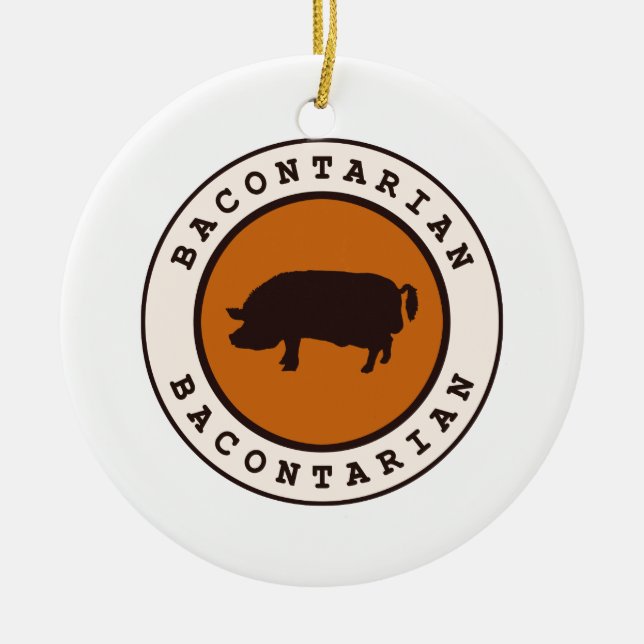 Bacontarian Julgransprydnad Keramik (Framsidan)