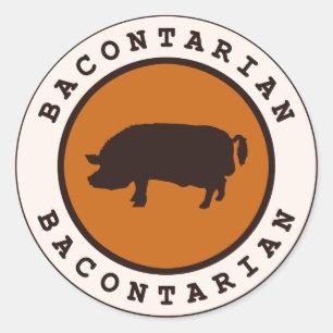 Bacontarian Runt Klistermärke