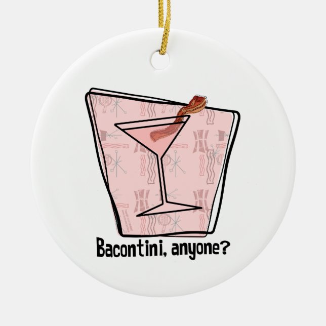 Bacontini Vem Julgransprydnad Keramik (Framsidan)