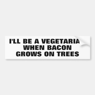 Baconträdvegetarian Bildekal