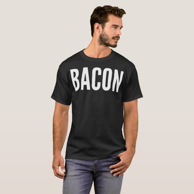 BacontypografiT-tröja Tee Shirt (Hel framsida)