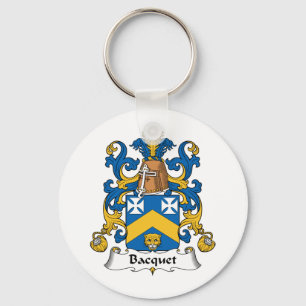 Bacquet familjvapensköld nyckelring