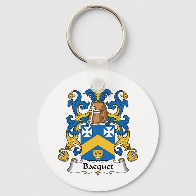 Bacquet Family Crest Nyckelring (Framsida)