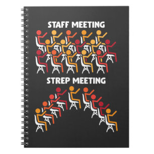 Bacteria Science Strep Meeting Microbiology Anteckningsbok