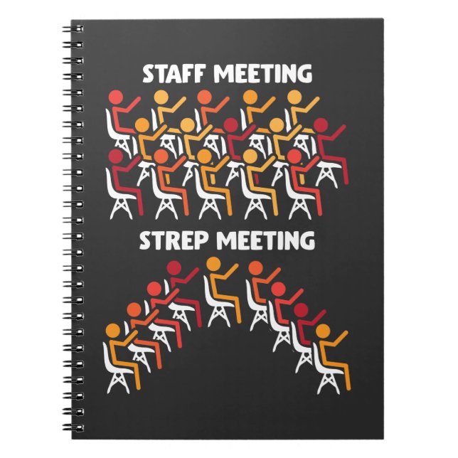 Bacteria Science Strep Meeting Microbiology Anteckningsbok (Framsidan)