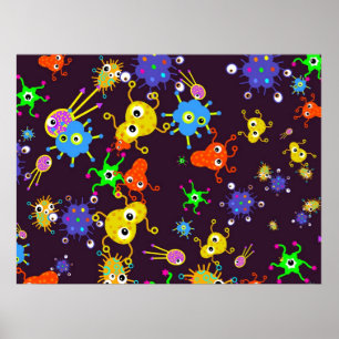 Bacteria Tapet Poster