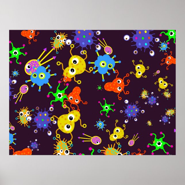 Bacteria Tapet Poster (Framsidan)