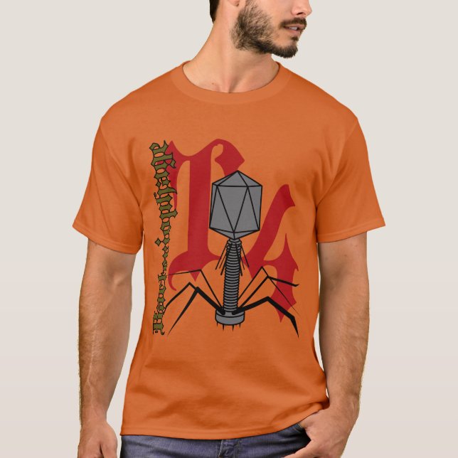 Bacteriophage T4 T Shirt (Framsida)