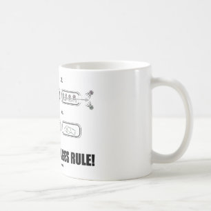 Bacteriophages härskar! (BakterievirusDNA) Kaffemugg