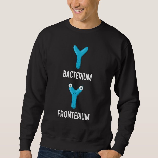 Bacterium Fronterium  Bacteriology 25 Lång Ärmad Tröja (Framsida)