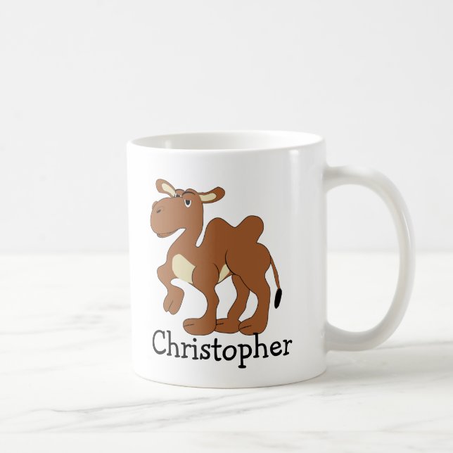 Bactrian Camel Design Personalised Kaffemugg (Höger)
