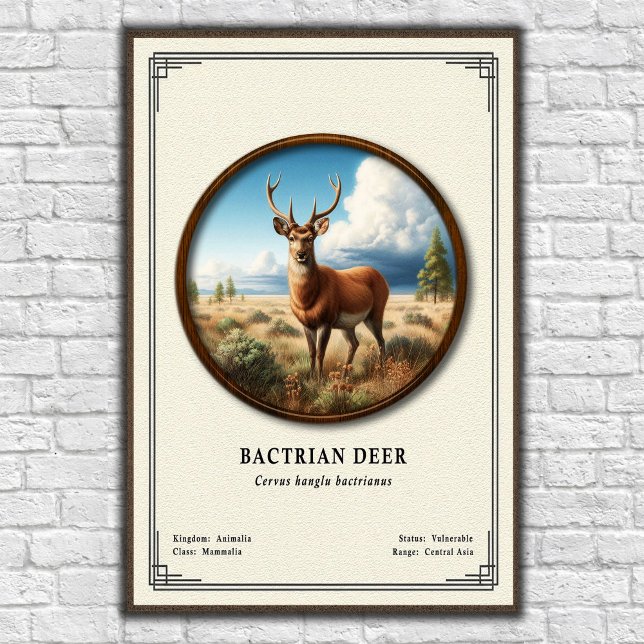 Bactrisk hjortzoologisk serie poster (Skapare uppladdad)