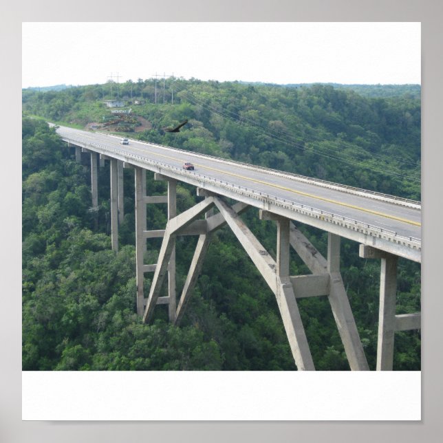 Bacunayagua bridge, Kuba Poster (Framsidan)