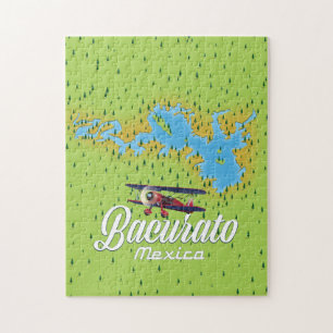Bacurato mexico Sjö karta Pussel
