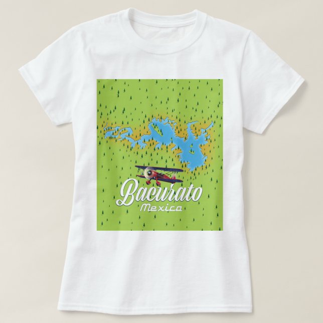 Bacurato mexiko sjökarta t shirt (Design framsida)