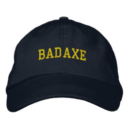 Bad Ax Michigan Embroized Baseball Hat Broderad Keps