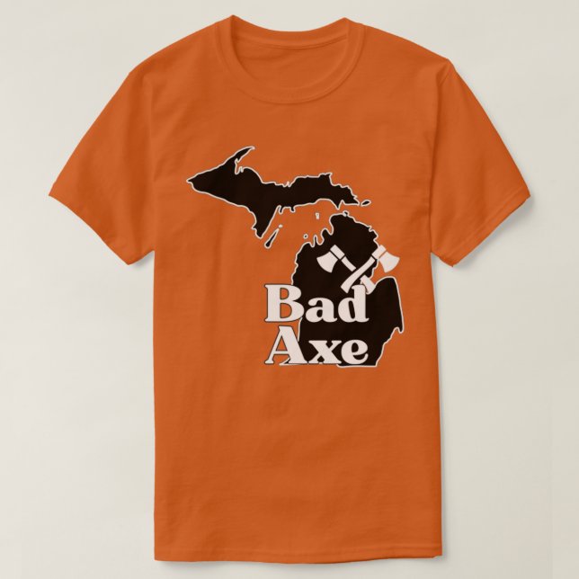 Bad Ax Michigan Hometown Souvenir T Shirt (Design framsida)