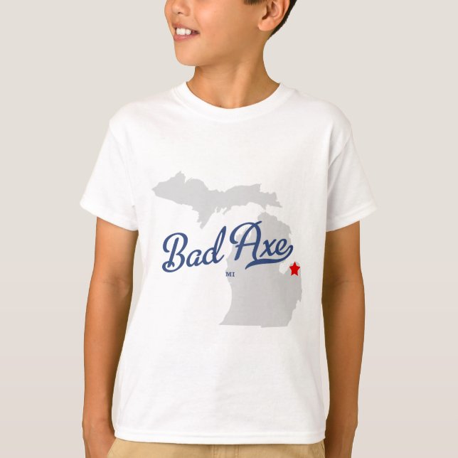 Bad Ax Michigan MI Shirt Tee Shirt (Framsida)