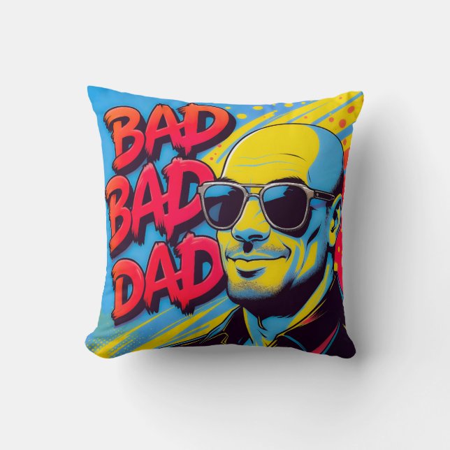 Bad bad dad  kudde (Framsida)