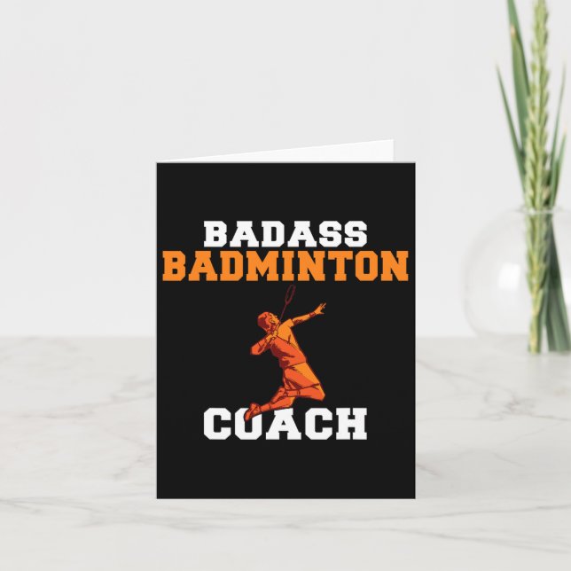 Bad Badminton Coach Kort (Framsida)