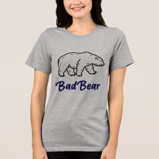Bad Bear T-Shirt – Funny Attitude Polar Bear Graph