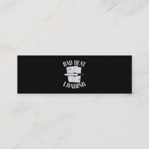 Bad Beat Loading Texas Holdem Casino Funny Poker Mini Visitkort