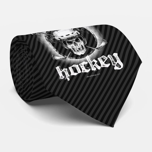 Bad Bonez Hockey tie (mörk) Slips (Rullad)