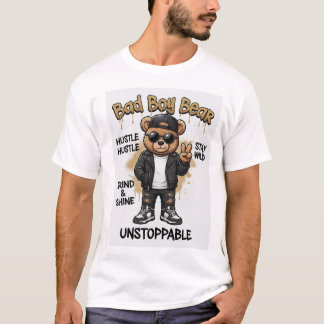 Bad Boy Bear Herr T-Shirt