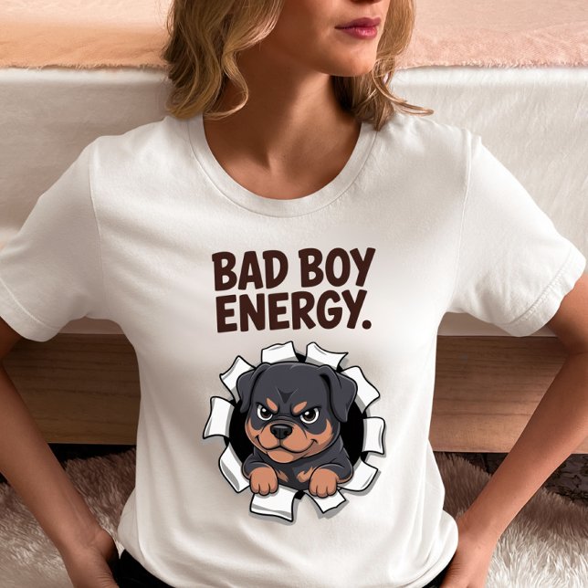Bad Boy Energy Rottweiler  T Shirt (Skapare uppladdad)