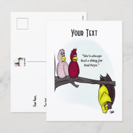 Bad Boys White-vykort Helg Vykort