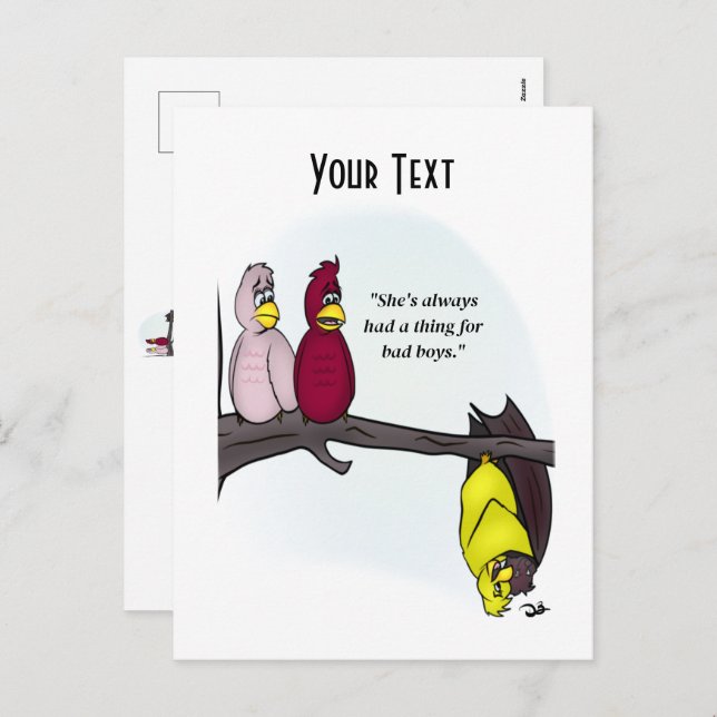 Bad Boys White-vykort Helg Vykort (Fram/baksida)