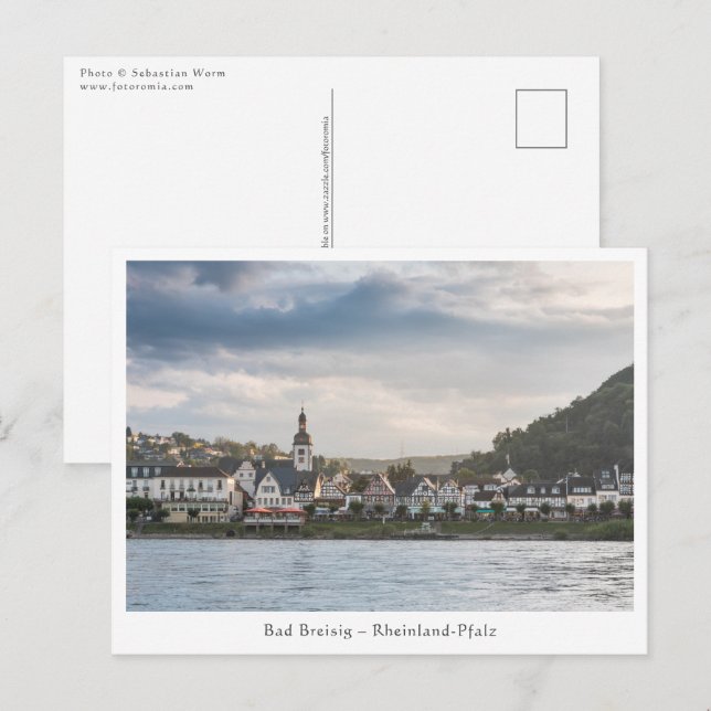 Bad Breisig Tyskland Vykort (Fram/baksida)