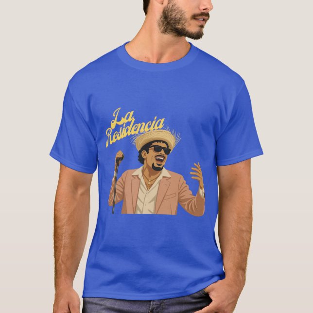 Bad Bunny Benito sjunger La Residencia present T Shirt (Framsida)
