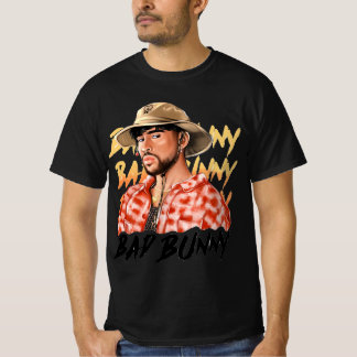Bad Bunny i Panama Hat Un Verano Sin Ti Illustrat T Shirt