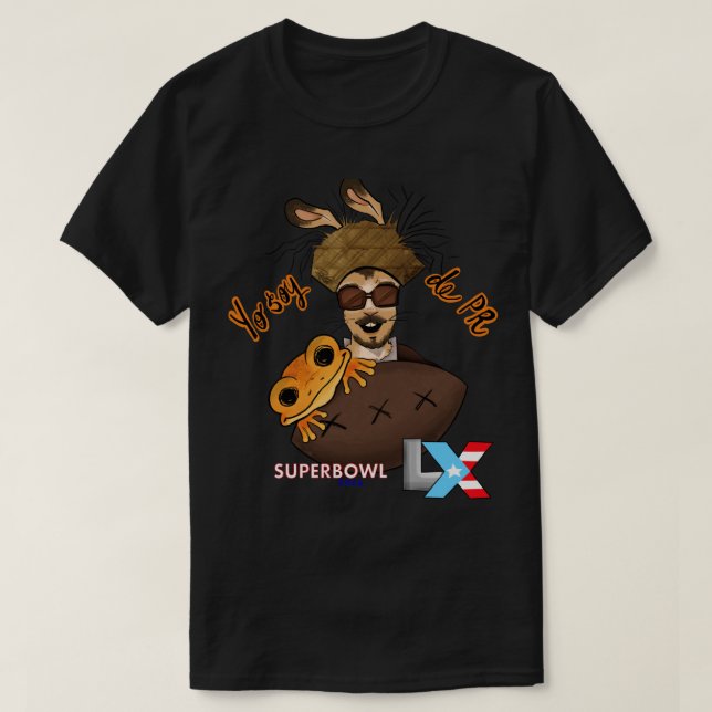 Bad Bunny SuperBowl T Shirt (Design framsida)