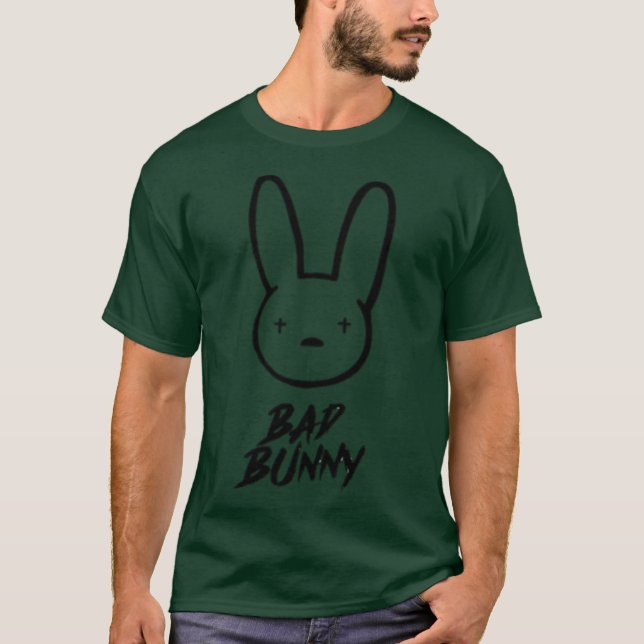 BAD BUNNY vän T Shirt (Framsida)