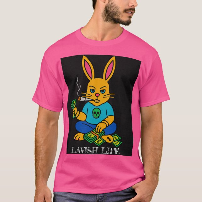 Bad Bunny x Lavish Life Graphic Tee (Framsida)