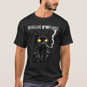 Bad Cat Naughty Upp till Ingen Bra Rökning Renegad T Shirt