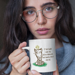 BAD CATTITUDE Lustigt Grumpy Cat Parent Jumbo Mugg