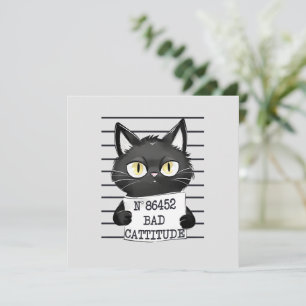 Bad Cattityd - Black Cat Mugshot