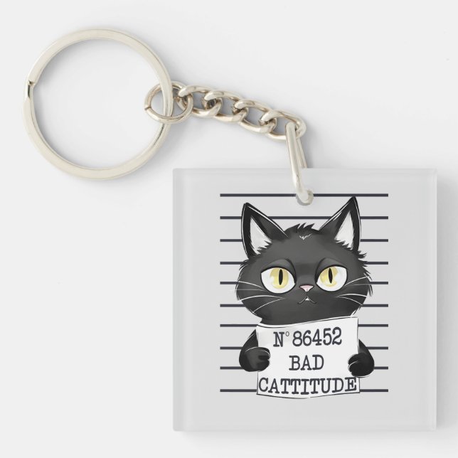 Bad Cattityd - Black Cat Mugshot (Framsidan)