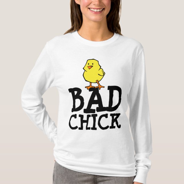 BAD CHICK FUNNY DAM T-SHIRTS (Framsida)