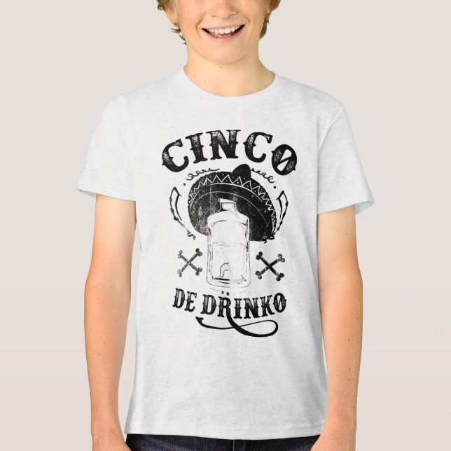 Bad Cinco De Drinko , Funny Cinco De Mayo Shirt Ta T (Framsida)